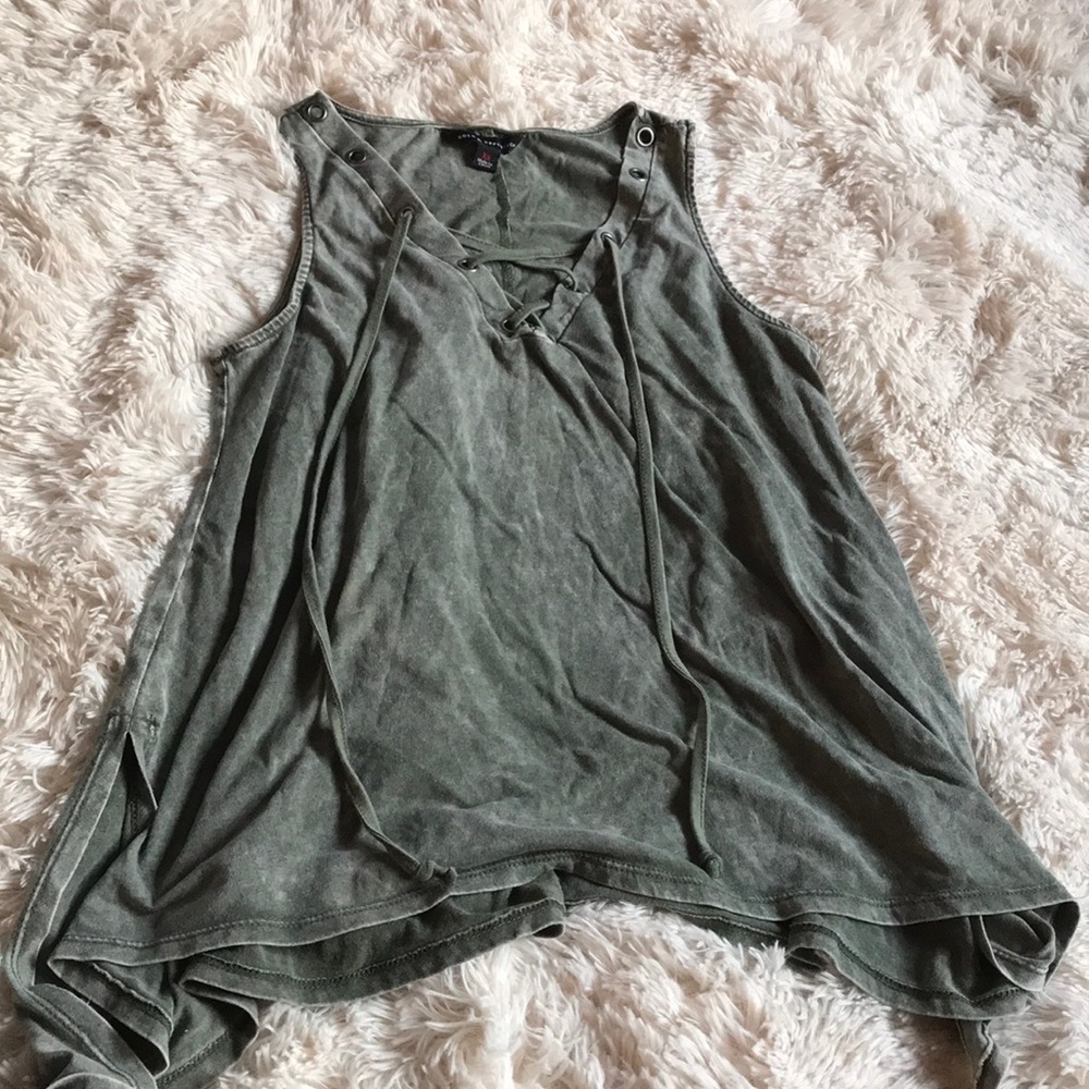 Lace up tank top from Rock and Republic